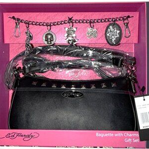 ✨ Ed Hardy Baguette Purse with Charms Gift Set | New with Tags ✨